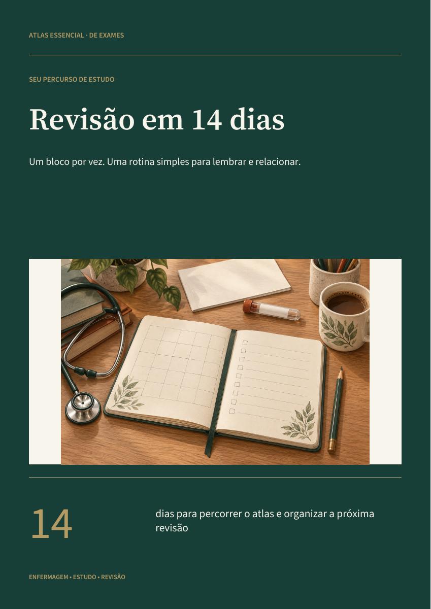 Capa · Roteiro de revisão de 14 dias